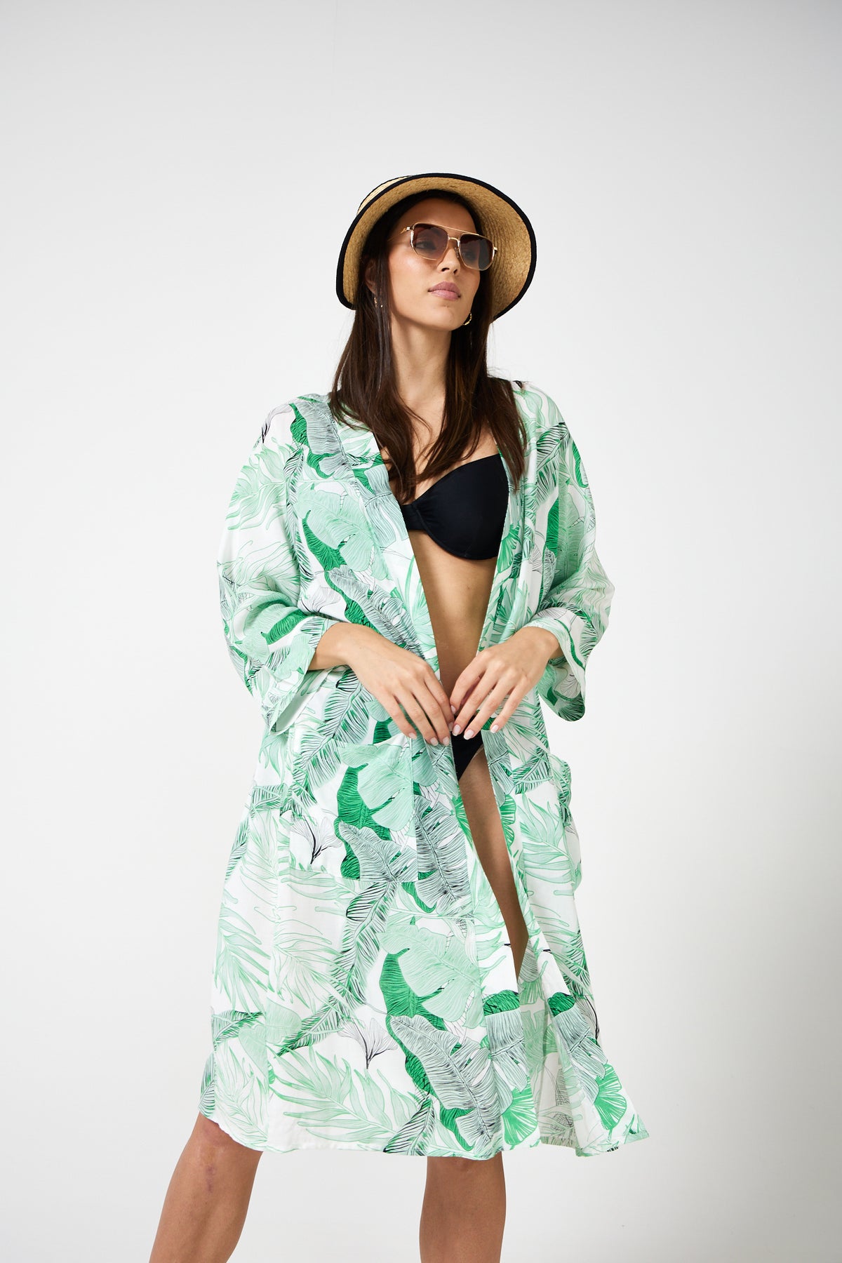 Vivienne - Kimono (Green Fern)